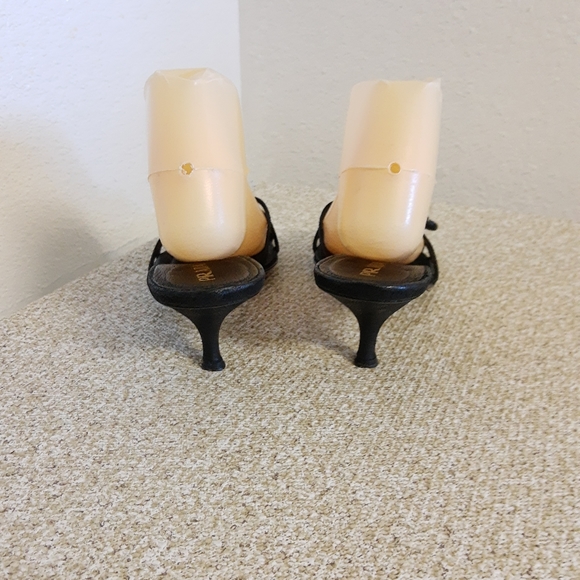 Prada Black Leather Slide Sandals - Picture 5 of 6